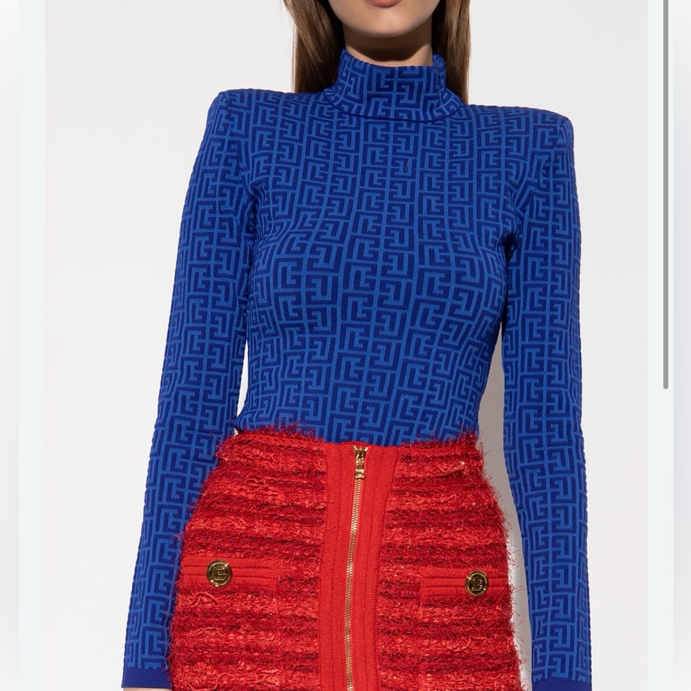 Balmain High Neck Monogram